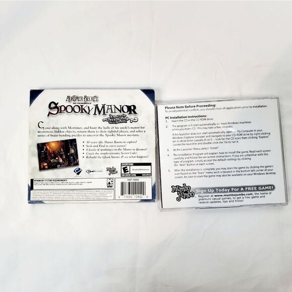 Mortimer Beckett & The Secrets Of Spooky Manor in Sleeve [CD-Rom, PC Game] - Picture 2 of 2